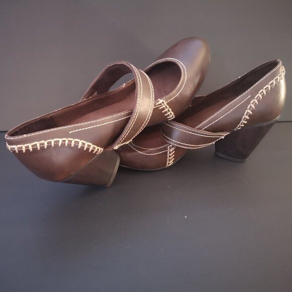 Dr Scholl's Go Play Ladies Dark Brown Leather Upper Cushion Insole Dress Shoes - Picture 9 of 9